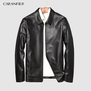 Open image in slideshow, CARANFIER Mens Jackets Genuine Sheepskin Leather C
