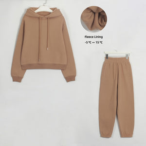 Open image in slideshow, Womens Basic Cotton Sweatshirts Set
