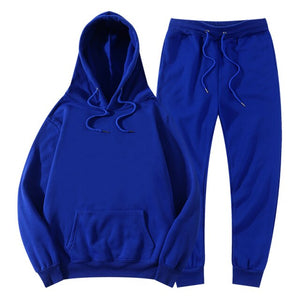 Open image in slideshow, Men Fashion Fleece Jogger Suit Tracksuit
